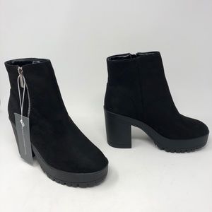 NEW French Connection Vegan Suede Ankle Boots 7